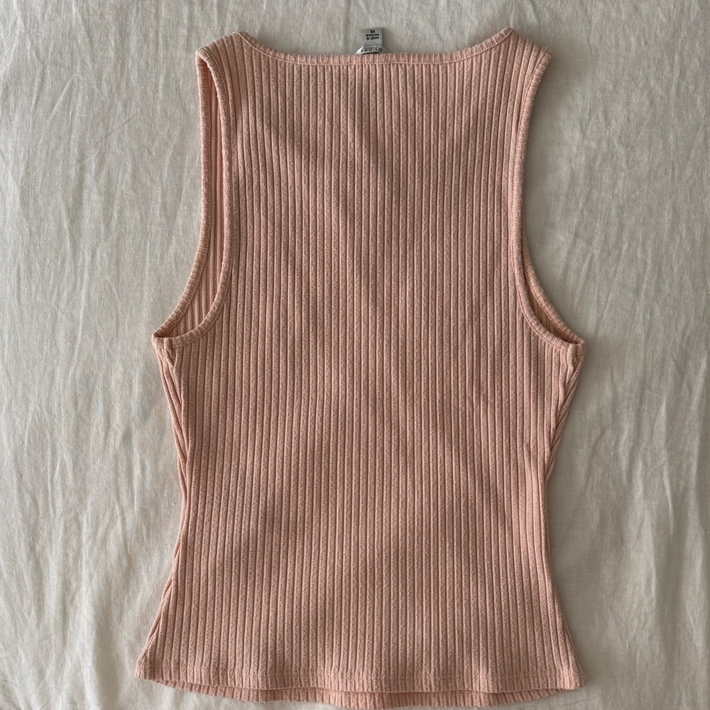 Guess Ribbed Blush Tank Top - Picture 2 of 3